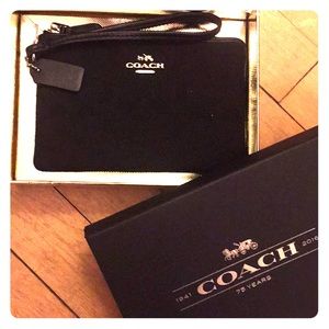 Coach Black Wristlet